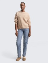 Pleteni džemper - Bež_8812174