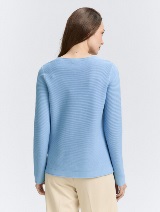 Pleteni pulover - Plava_334327