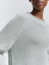 Pleteni pulover - Plava_6118223