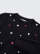 Pulover tricotat - Albastru_7420567