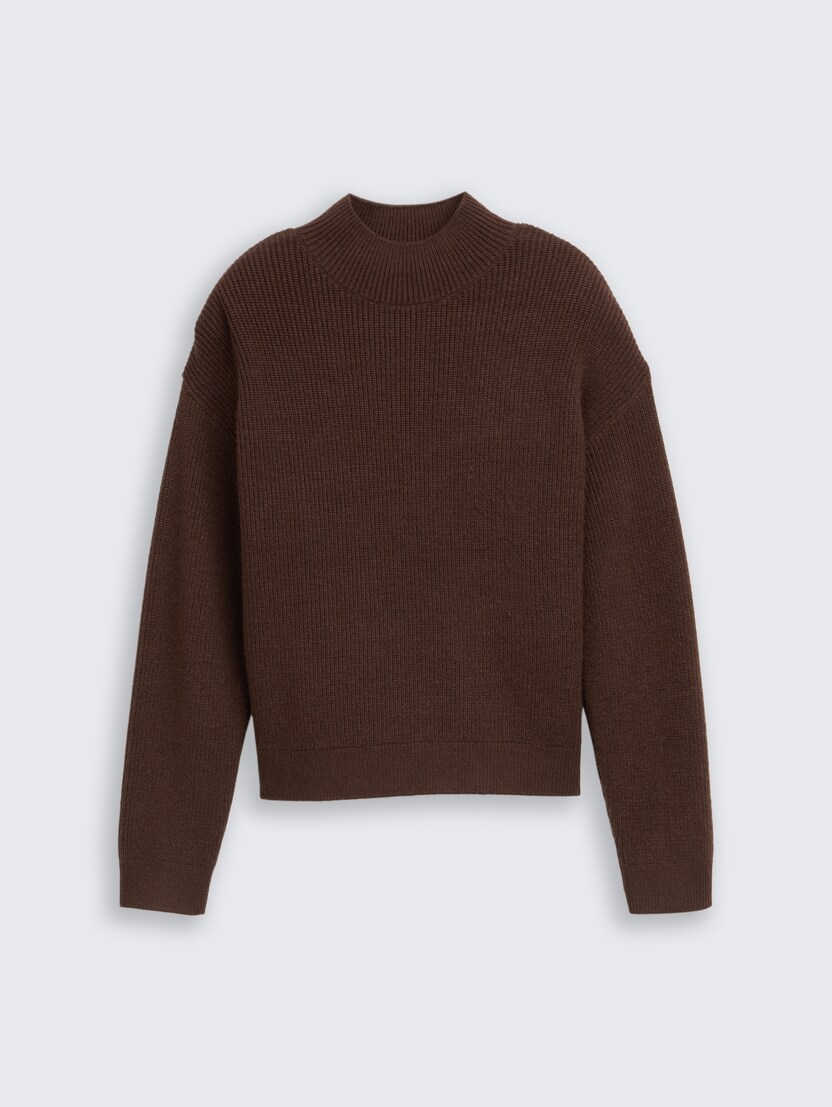 Pleten pulover - Rjava_9065256