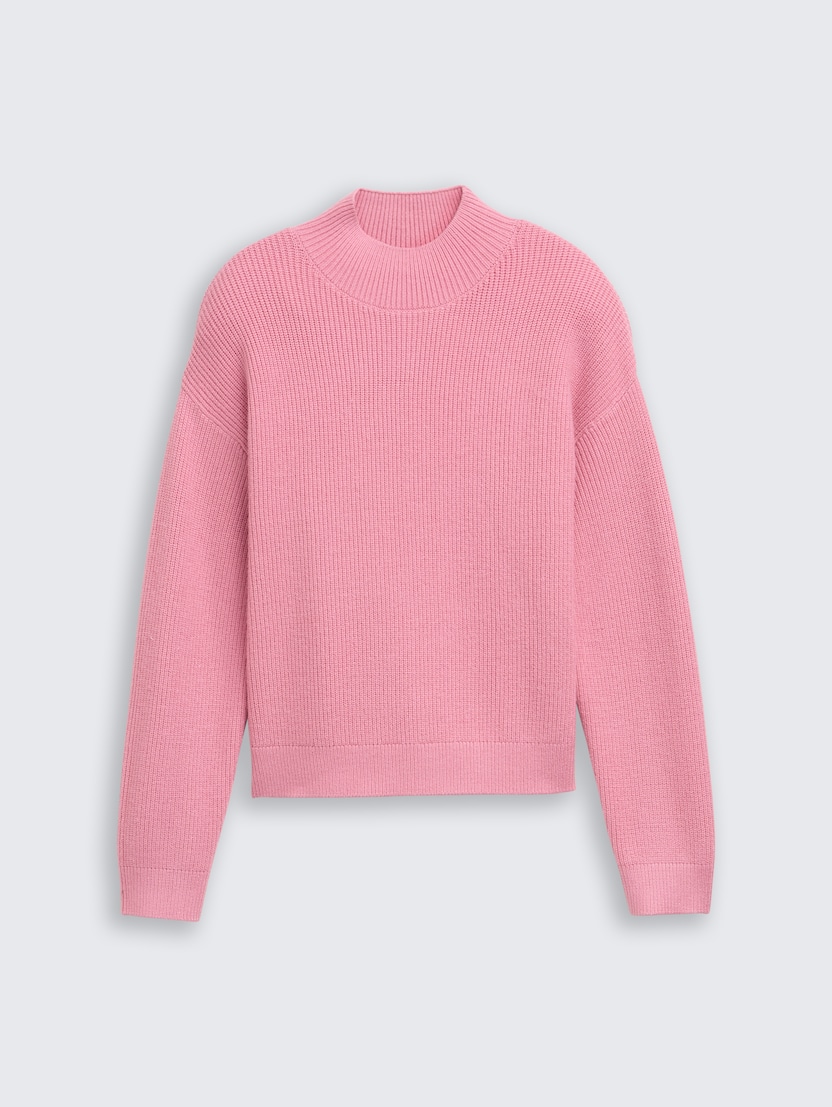 Pleten pulover - Roza_4801350