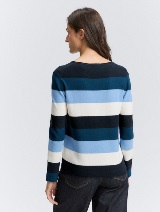 Pleteni pulover s teksturom - Uzorak/višebojna_4282981