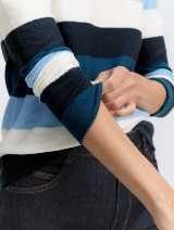 Pleteni pulover s teksturom - Uzorak/višebojna_4282981