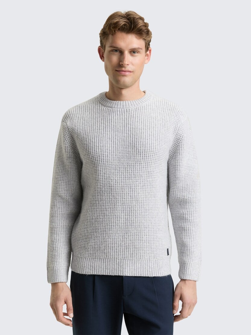 Pulover tricotat - Gri_6750102