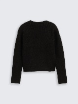 Pleteni pulover s lureksom - Crna_4072410