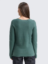 Pulover tricotat - Verde_531343