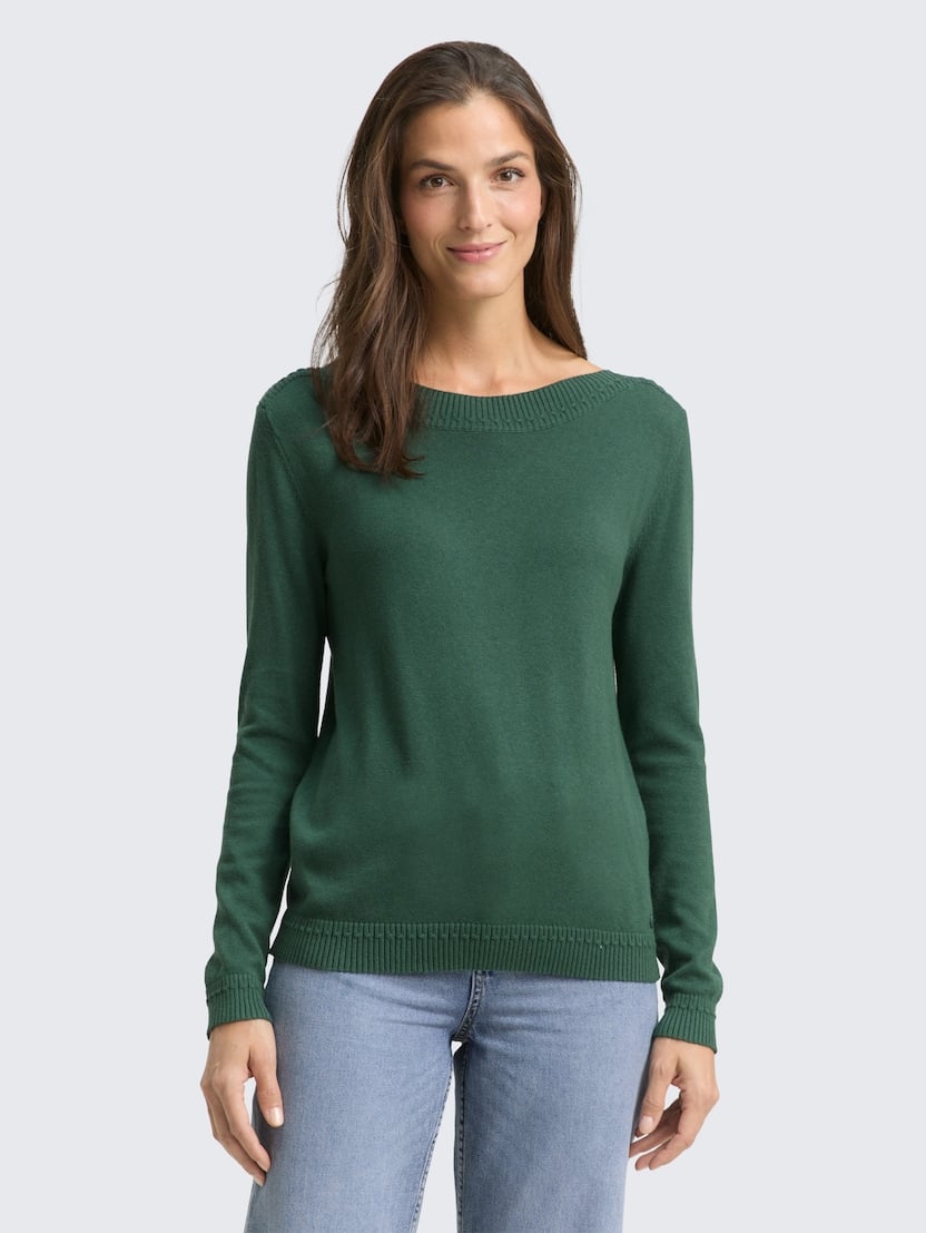 Pleten pulover - Zelena_6610410