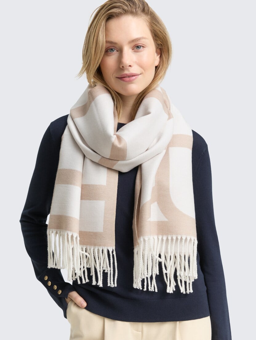  Pleten šal - Vzorec/večbarvna-1048056-38755