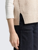 Pleteni prsluk - Bež_7695596