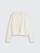 Cardigan tricotat - Alb_4427149