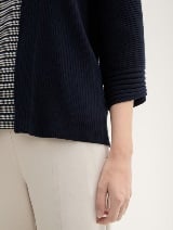 Cardigan tricotat - Albastru_1398019