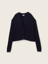 Cardigan tricotat - Albastru_1921776