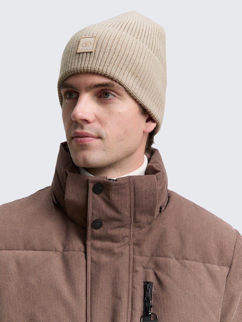 Căciulă tricotată - Bej_4122308