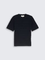 Tricou tricotat - Albastru_7534737
