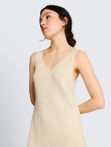 Rochie tricotată - Alb_3750995