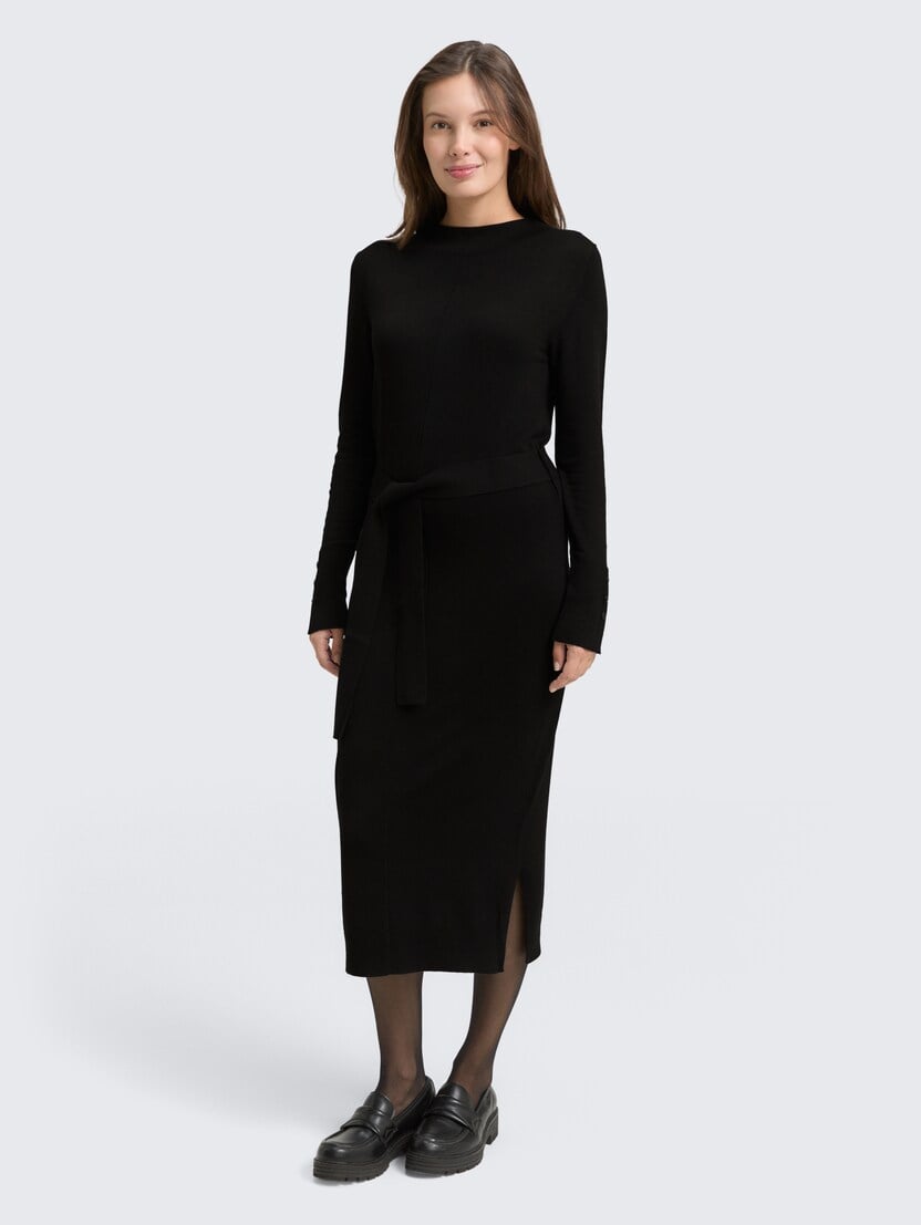 Rochie tricotată - Negru-1049186-14482-16
