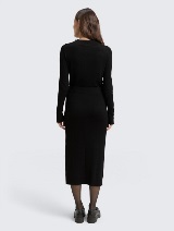 Rochie tricotată - Negru_5928383
