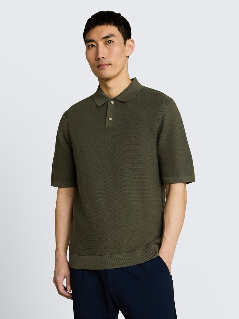 Pletena polo majica - Zelena_5114964