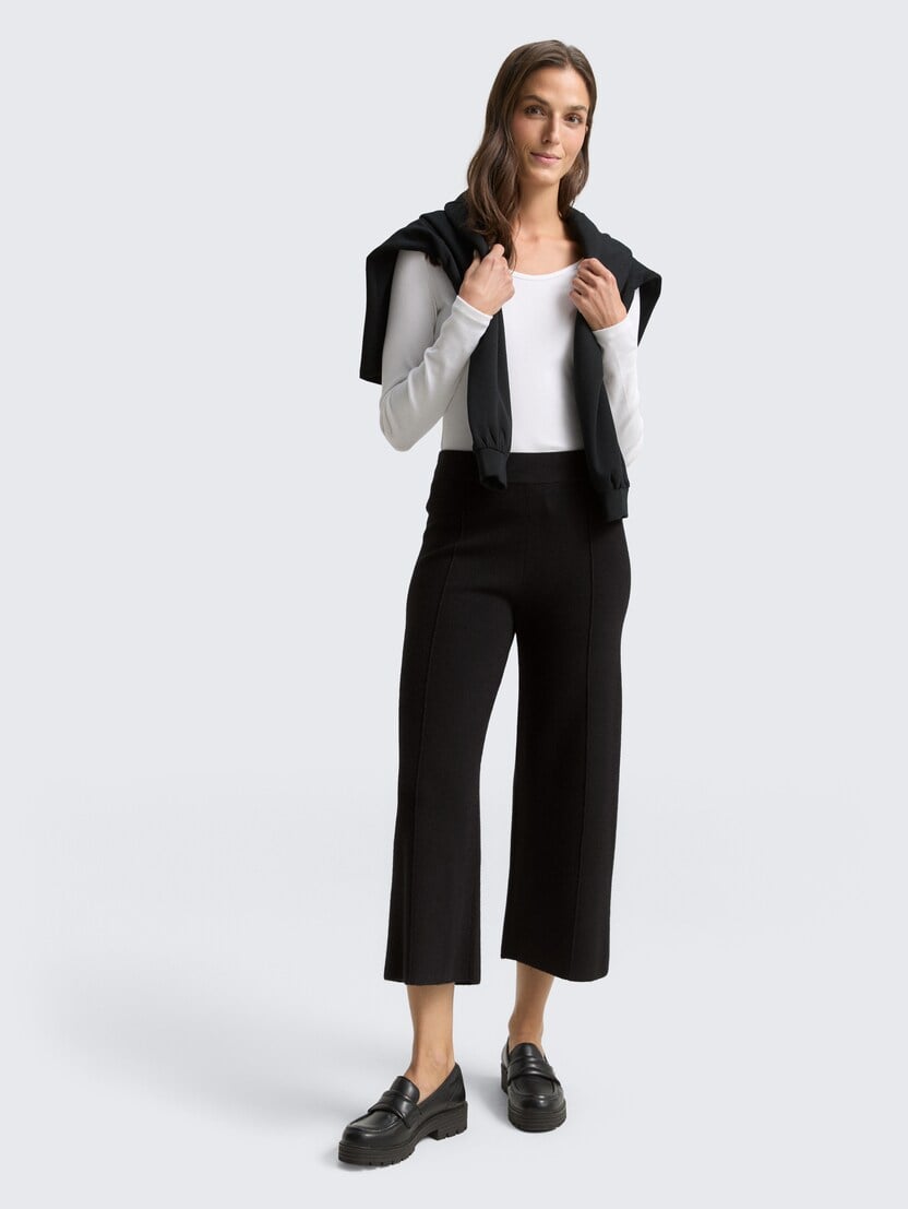 Pantaloni tricotaţi - Negru-1049165-14482-16