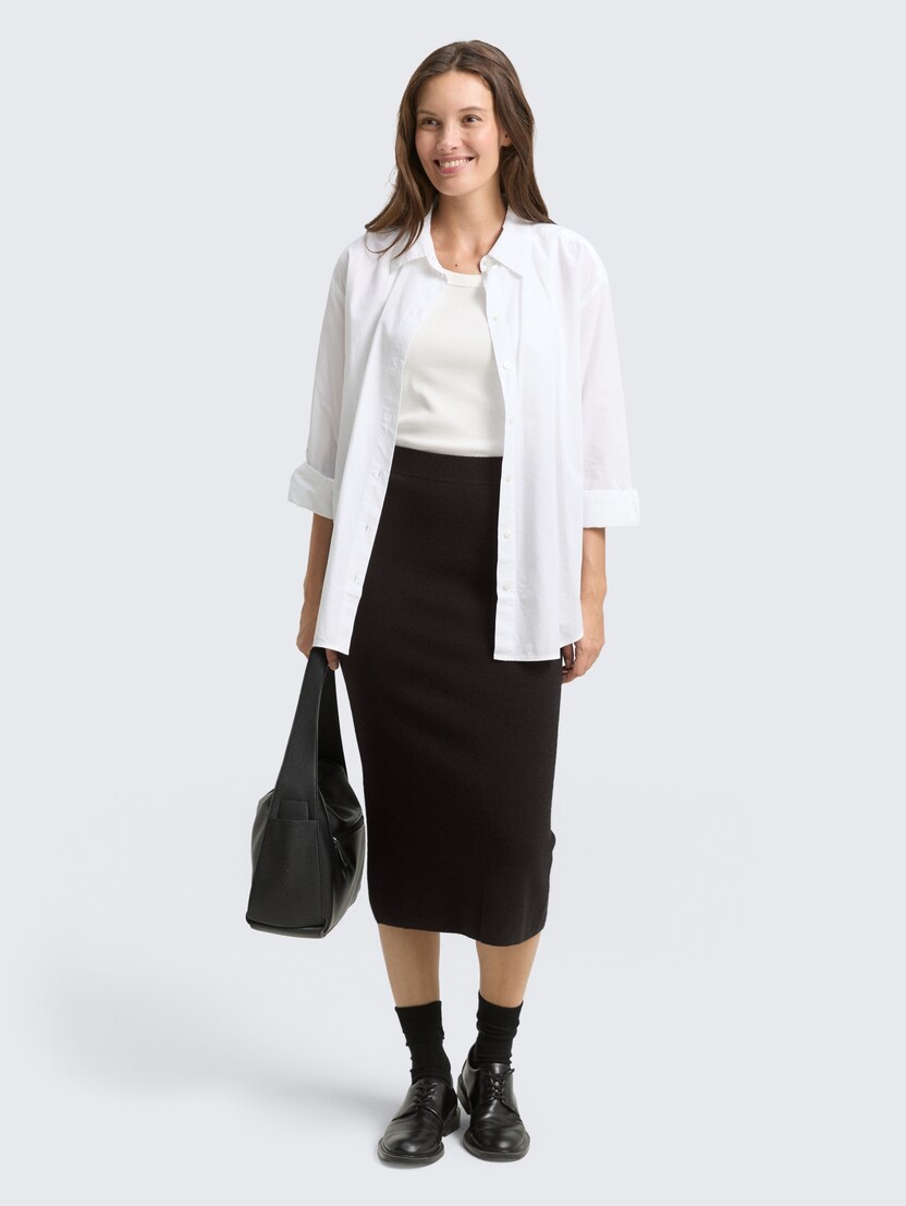 Pletena suknja - Crna_3909543