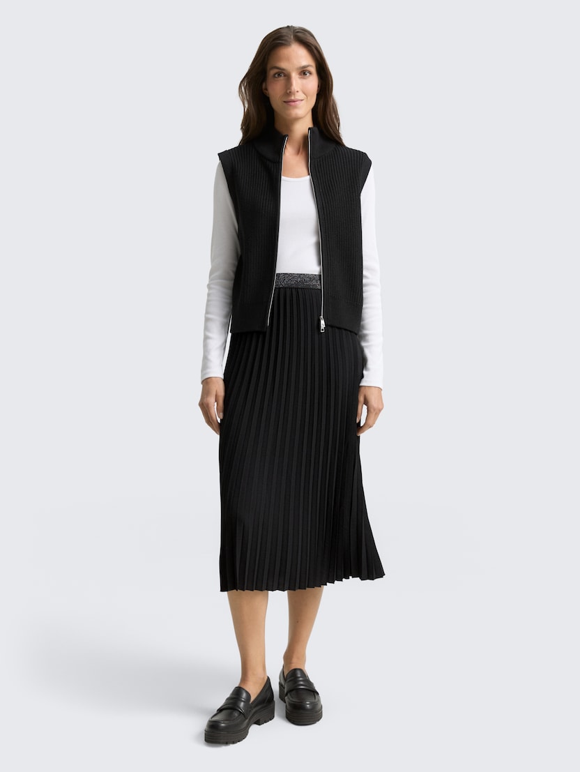 Plisirana suknja - Crna_7145705