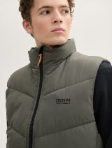 Puffer prsluk - Zelena_6296454