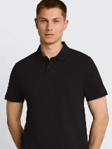 Jersey polo-majica - Crna_7456179