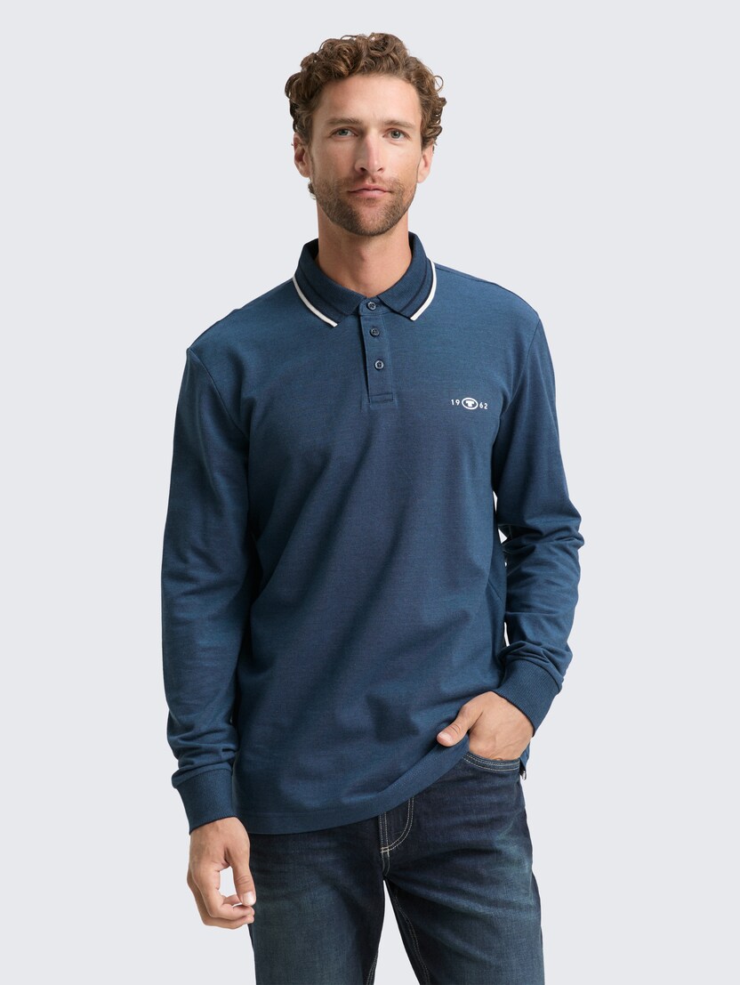 Polo majica s detaljima - Plava-1047798-39221-14