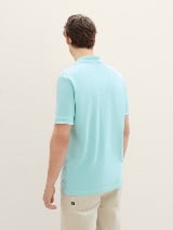 Tricou polo cu detalii la guler - Albastru_2412913