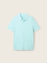 Tricou polo cu detalii la guler - Albastru_2412913