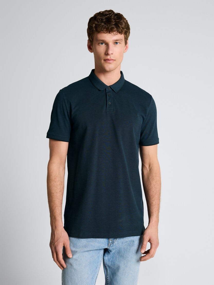 Tricou polo cu detalii - Model-Mai multe culori-1050282-39868-16