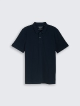 Polo cu logo mic - Albastru_1670084