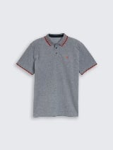 Polo cu logo mic - Albastru_9992342