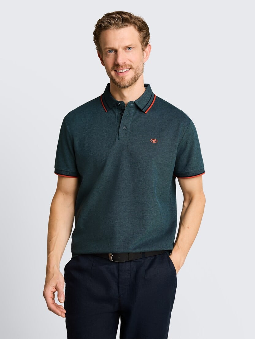 Polo majica z majhnim logotipom - Zelena_3750140