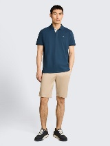 Polo-majica s malim izvezenim logom - Plava_1105645