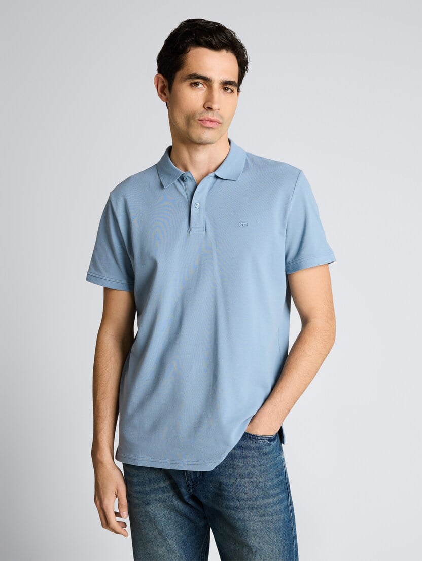 Polo majica z vezenim logotipom - Modra_2942802