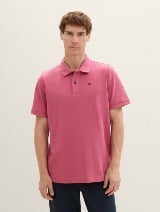 Tricou polo cu logo mic brodat - Roz_4457994