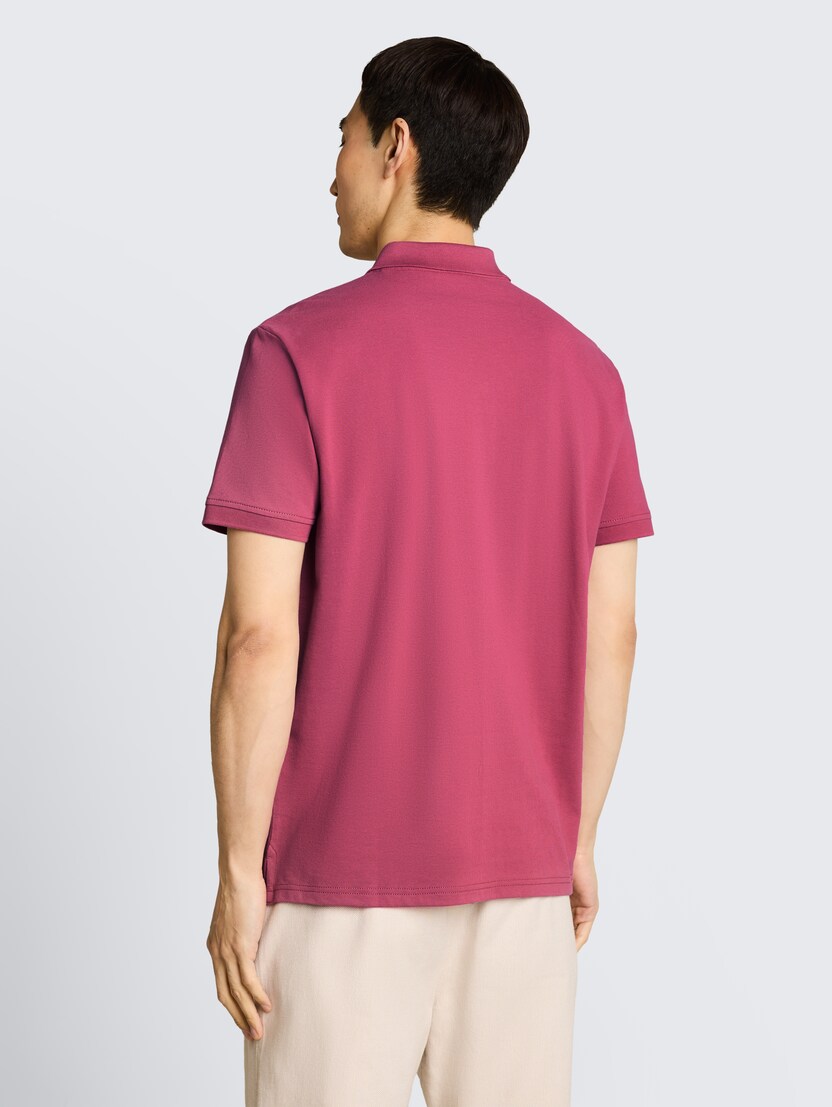 Polo-majica s malim izvezenim logom - Ružičasta_9970897