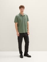 Tricou polo cu logo mic brodat - Verde_1754240