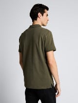 Tricou polo cu logo brodat mic - Verde_6509450