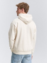 Dukserica sa kapuljačom sa printom - Bela_7566861