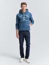 Sportska majica s kapuljačom i uzorkom - Plava_4900660