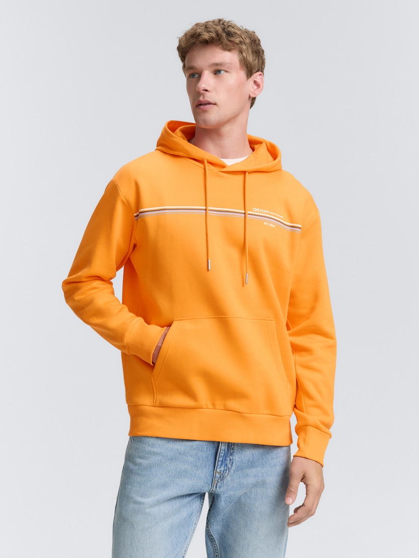 Sportska majica s kapuljačom i uzorkom - Narančasta-1047942-38324-14