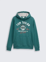 Sportska majica s kapuljačom i uzorkom - Zelena_9990990