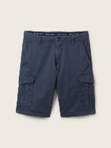 Pantaloni cargo cu imprimeu - Albastru_981442