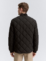 Jachetă  biker matlasată - Negru_79547