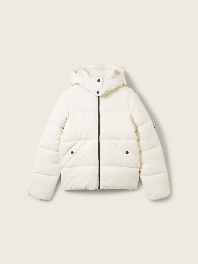 Jachetă puffer cu glugă - Bej-1043398-29511-16