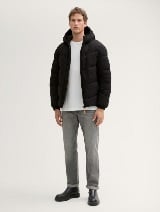 Jachetă puffer cu glugă - Negru_5019260