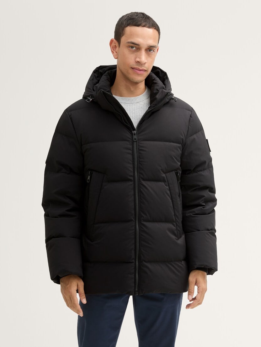 Jachetă puffer cu glugă - Negru-1042521-29999-16